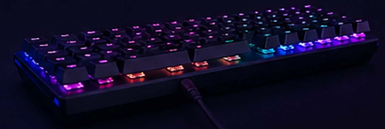 RGB Mechanical Gaming Keyboard – Compact USB Wired Backlit Keyboard - Image 4
