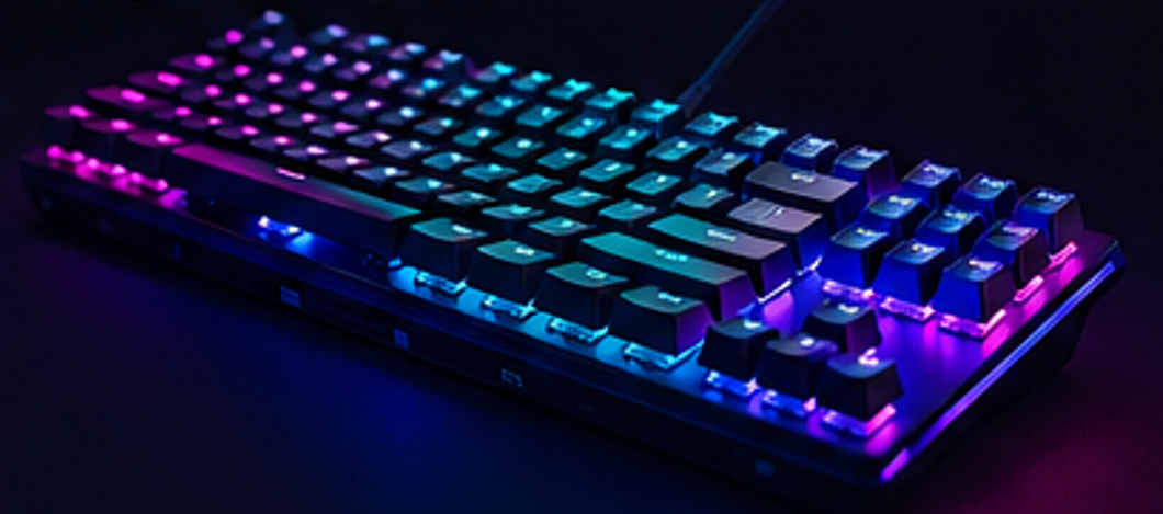 RGB Mechanical Gaming Keyboard – Compact USB Wired Backlit Keyboard - Image 3